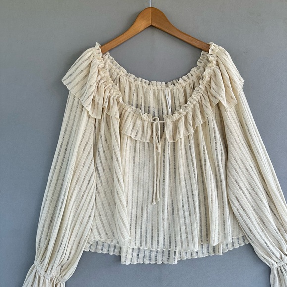 Anthropologie top blouse shirt size M - Picture 3 of 8